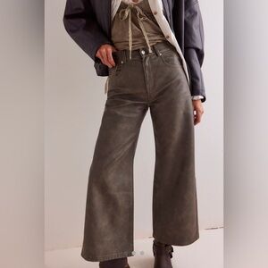 We The Free Misha Faux Leather Pant - Size 29 Color Crystal Kelp - NEW NWT